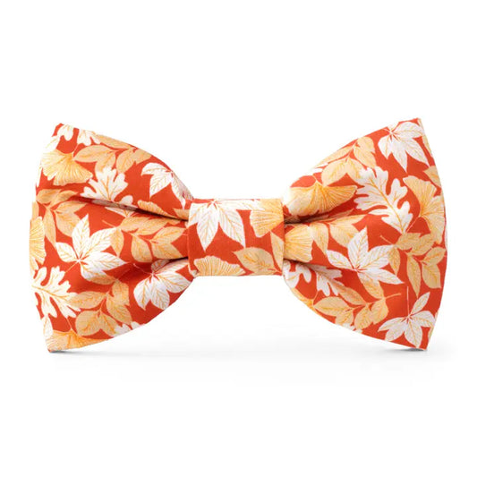 Autumn Leaves Rust Fall Dog Bow Tie