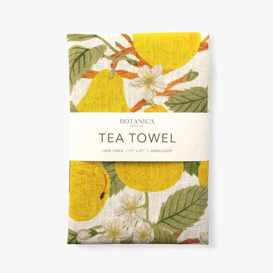 PEAR ORCHARD LINEN TEA TOWEL