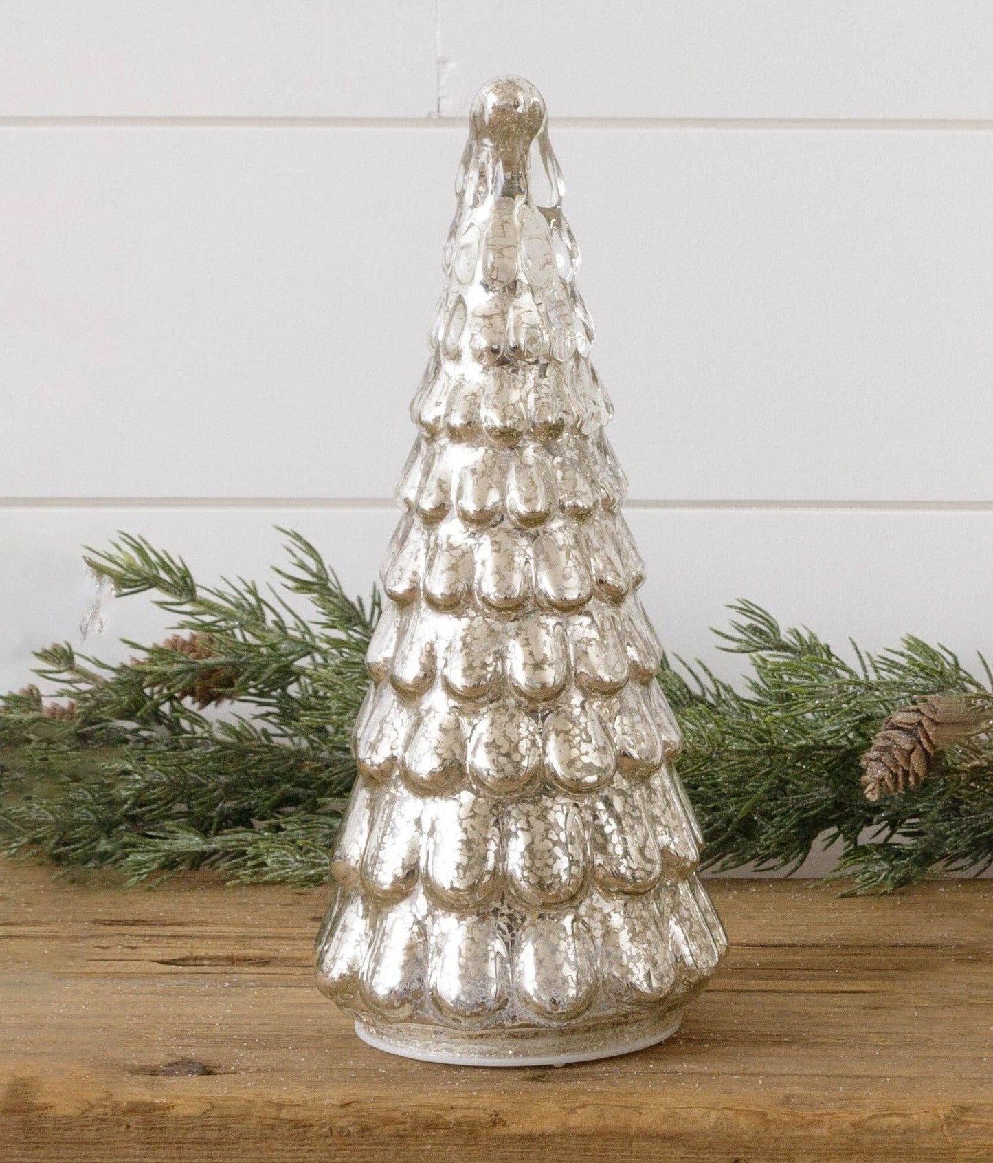 Lighted Mercury Glass Tree