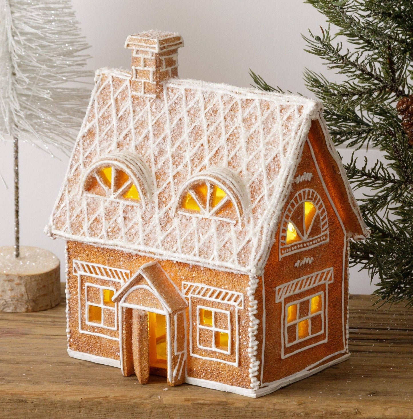 Lighted Gingerbread House With Open Door