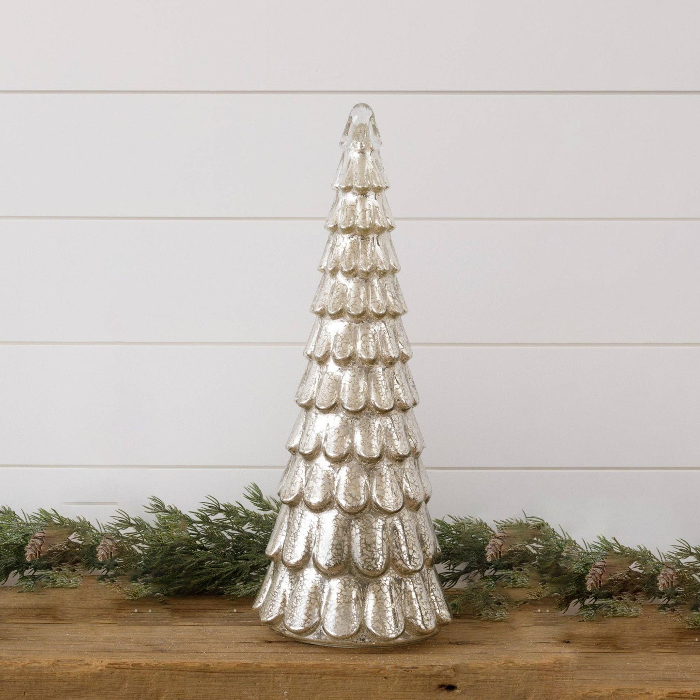 Lighted Mercury Glass Tree