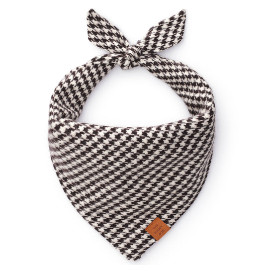 Houndstooth Flannel Fall Dog Bandana