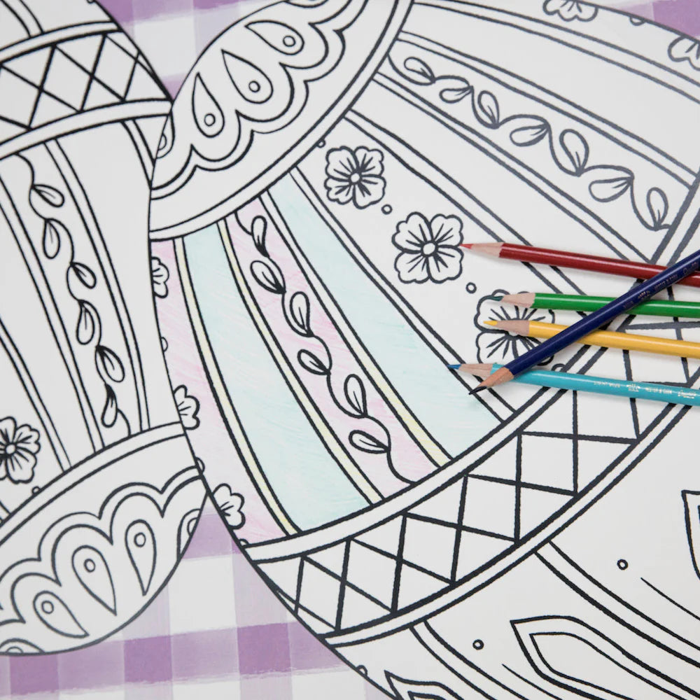 Die-cut Coloring Easter Egg Placemat