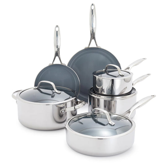 Valencia Pro Stainless Steel 10-Piece Cookware Set