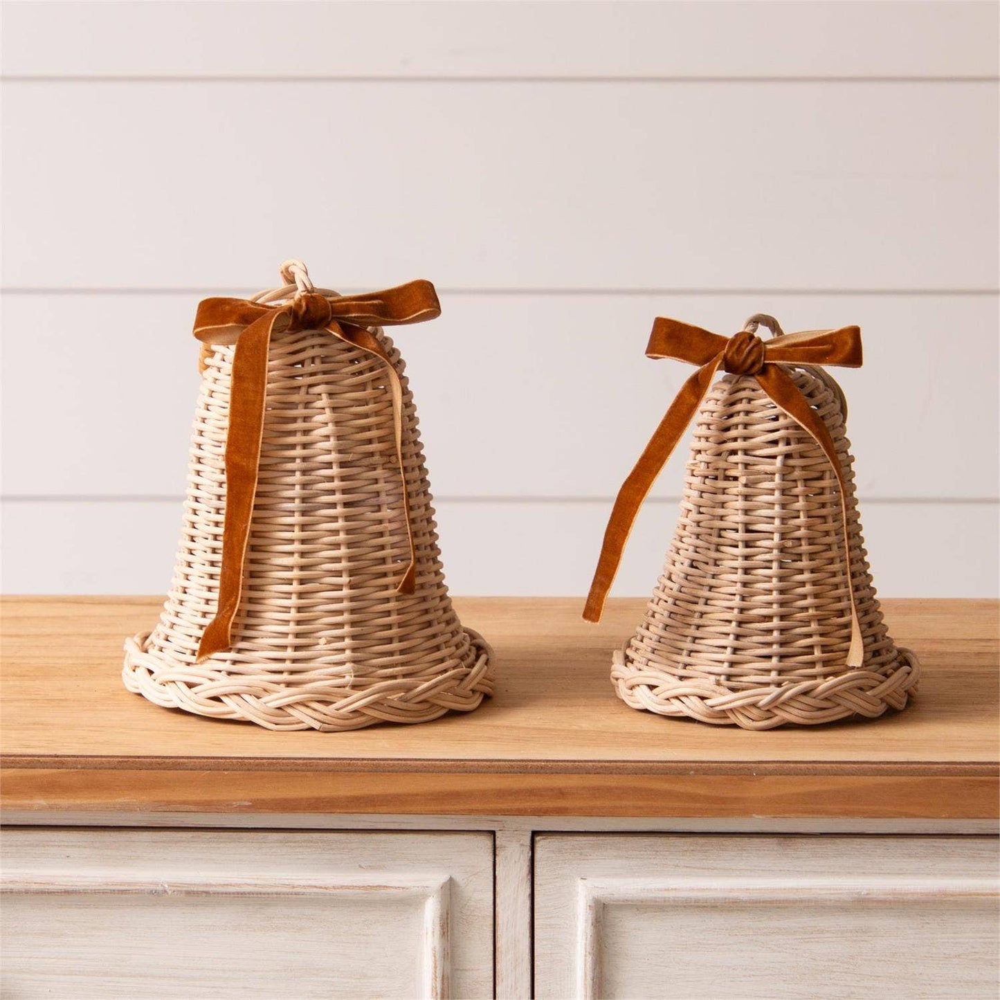 Woven Rattan Bells