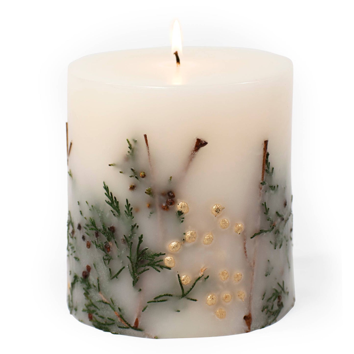 Evergreen Pine Botanical Pillar Candle