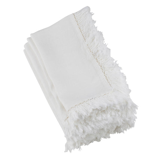 Stonewashed Fringe Napkin